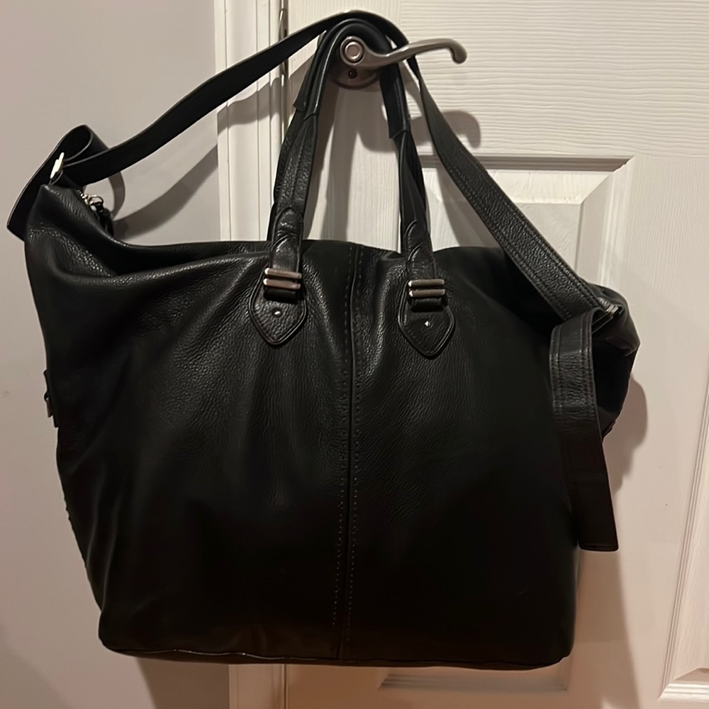 Cole Hahn leather black travel bag